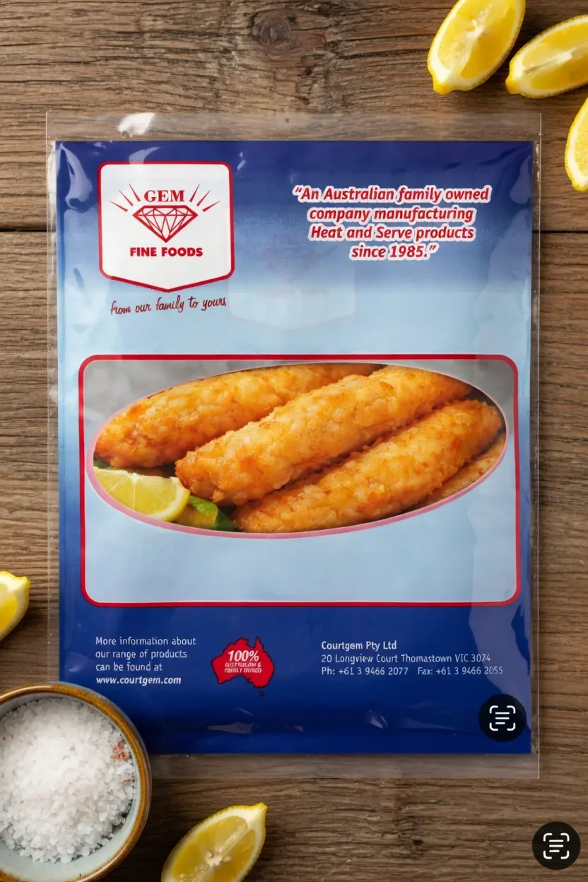 GEM Fine Foods frozen fish bag - From our family to yours