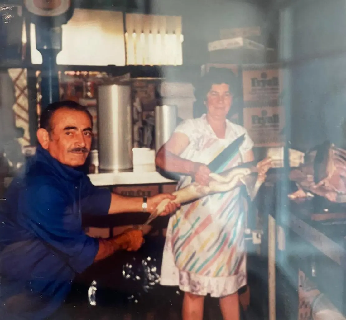 Zafiria and Haris Stamboulidis in the early days